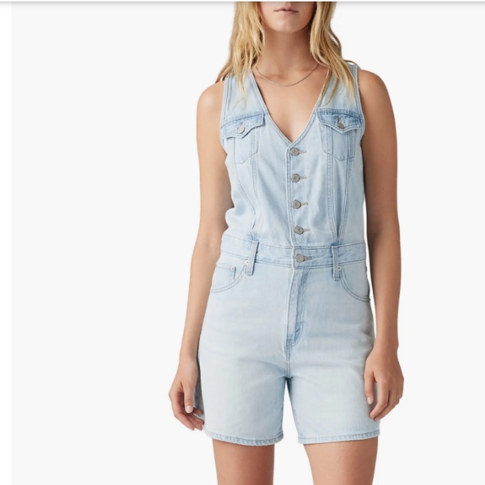 Levi's Sleeveless Denim Romper